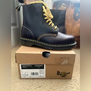 Dr. Martens 1460 pascal atlas leather lace up boots.